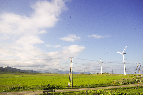 風力発電の写真