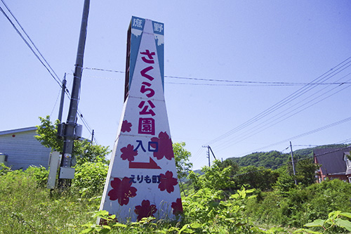 さくら公園入口の看板の写真