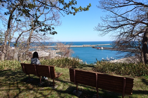 海が見えるベンチ